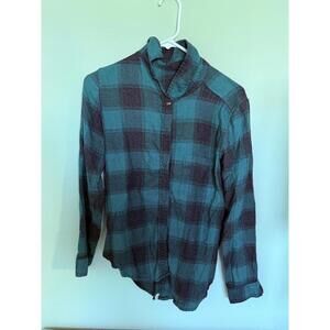 American Eagle Boyfriend Fit Plaid Flannel Shirt XS